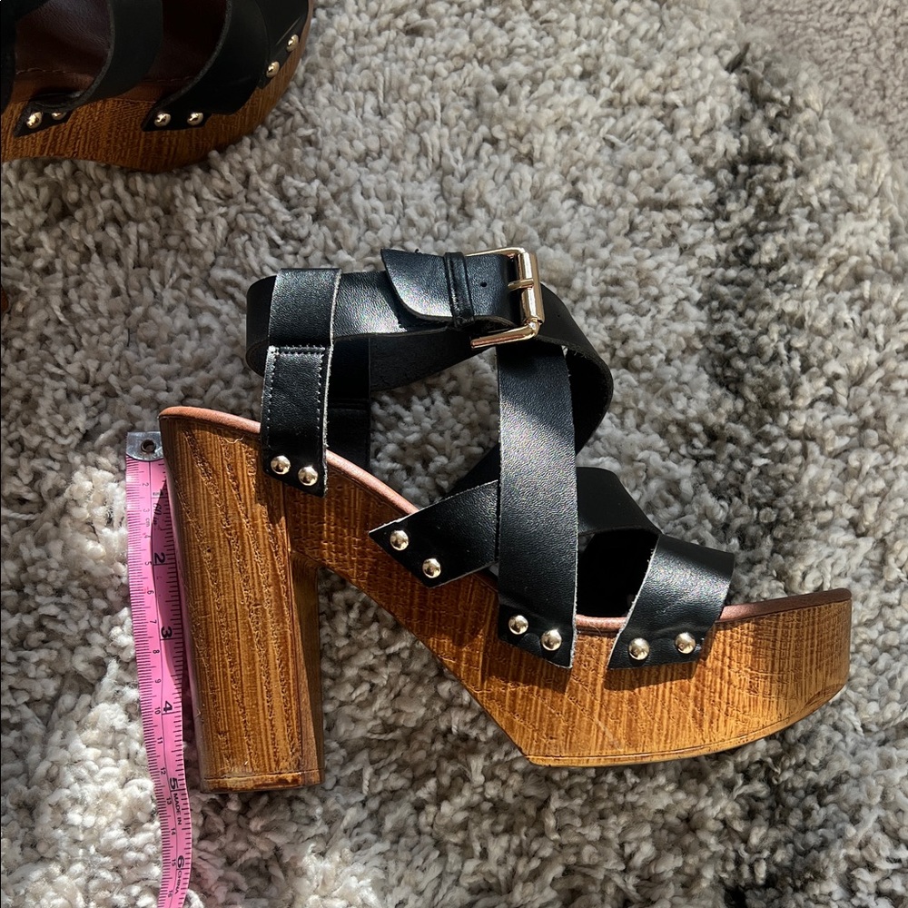 Mossimo Supply Co. Black and Brown Platform Heels - Picture 6 of 6